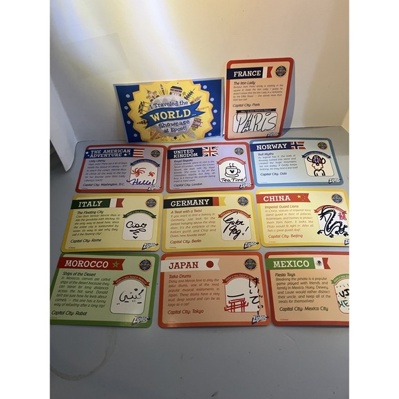 Disney | Toys | Complete Set Disney World Showcase New Epcot Kidcot ...